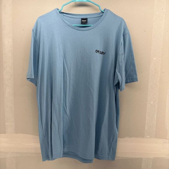 Oakley Standard Wynwood Bark Rc Blue Tee Shirt Mens XL EUC - Picture 2 of 4